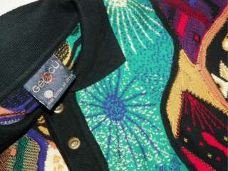 Geccu Australian Knit Wild Sweater L Large Cotton Multi Color  