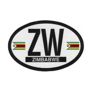  Zimbabwe Oval decal Automotive