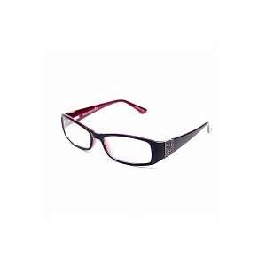  Magnivision Kaleena 2.00 Reading Glasses, Black/Plum, 1 pr 