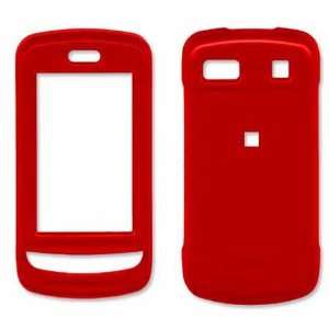   Red Rubberized Hard Protector Case for LG Xenon R500 