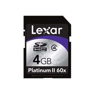  Lexar Platinum II SDHC 4GB Electronics