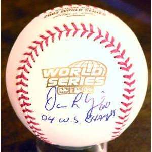  Dana Levangie Autographed Official World Series Baseball 