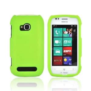  For Nokia Lumia 710 Neon Green Hard Rubberized Snap On 