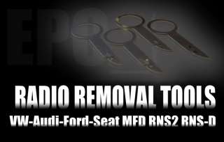 Removal tools for Ford, Seat, Audi, VW, Skoda, Porsche car radio.