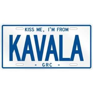  NEW  KISS ME , I AM FROM KAVALA  GREECE LICENSE PLATE 