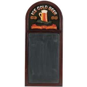   Gameroom R750 Hand Carved Ice Cold Beer Sign Patio, Lawn & Garden