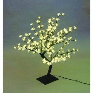 Exhart 53583 Color Changing Cherry Blossom Tree, Silver, 90 LED Lights