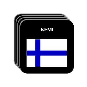  Finland   KEMI Set of 4 Mini Mousepad Coasters 