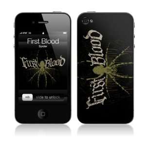   Skins MS FBLO10133 iPhone 4  First Blood  Spider Skin Electronics