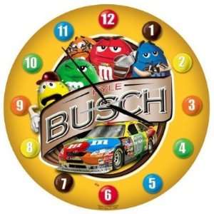  Kyle Busch Nostalgic Button Tin Clock