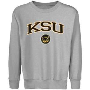  Kennesaw State Owls Youth Logo Arch Applique Crew Neck 