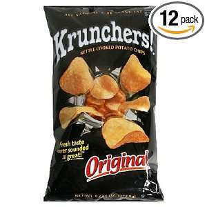 Jays Krunchers Kettle Cooked Potato Chips, Regular, 9.625 Ounce Bags 