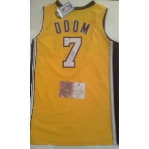  Lamar Odom Signed Authentic Los Angeles Lakers Jersey 