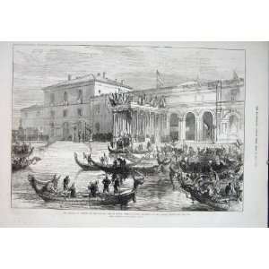  Emperor King Austria Italy Venice Railway Station 1875 