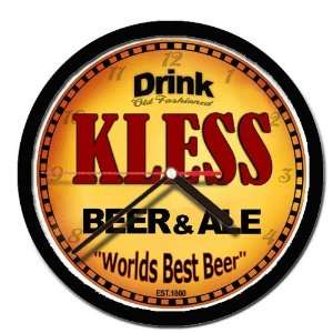  KLESS beer and ale cerveza wall clock 