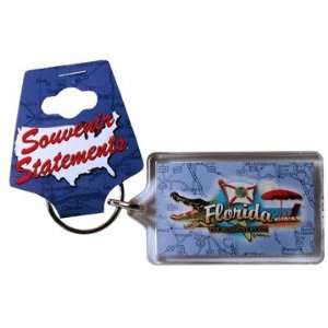  Florida Keychain Lucite Elements Case Pack 96   Sports 