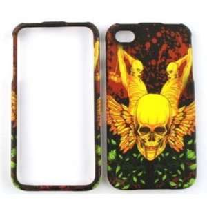  Apple iPhone 4 Skull with Wings Hard Case,Cover,Faceplate 