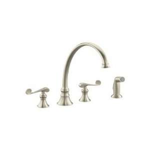  Kohler Kitchen Sink Faucet w/ Lever Handles K 16111 4 BN 