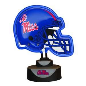 NCAA University of Mississippi Neon Helmet Sports 
