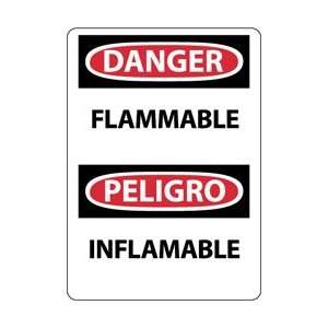  ESD660AB   Danger, Flammable, Bilingual, 14 X 10, .040 