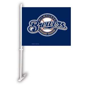  Milwaukee Brewers Two Sided Car Flag