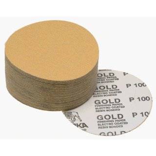 Mirka 23 379 80 6 Inch No Hole 80 Grit Adhesive Sanding Discs, 100 