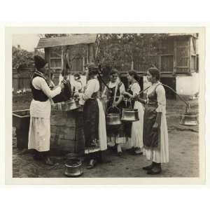   at the well,Veliki Beckerek,Zrenjanin,Serbia,1941