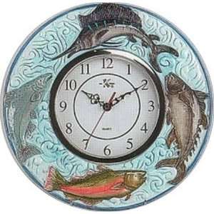    Ocean Fish Round Ceramic Wall Clock DK 9054