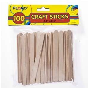  100 Wooden Craft Sticks Toys & Games