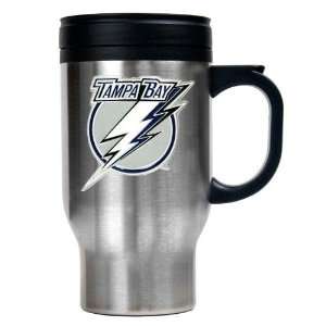   Lightning NHL Stainless Steel Travel Mug   Primary Logo Sports