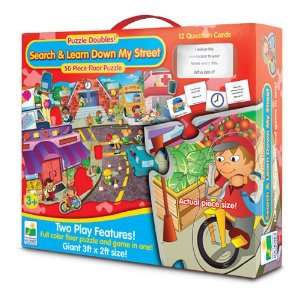   Doubles Search and Learn Down My Street Floor Puzzle Toys & Games