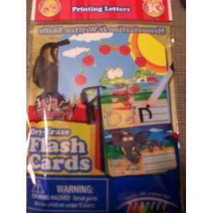   Dry Erase Flash Cards   Printing Letters (9 Card Set)