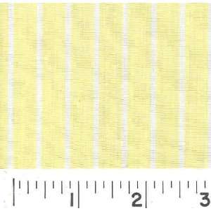  58 Wide Shirting Stripes   Yellow Fabric By The Yard 