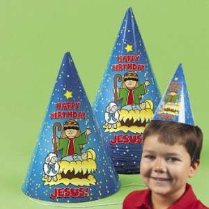  6 Happy Birthday Jesus Party Hats Toys & Games