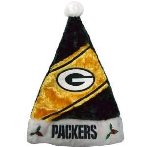   Bay Packers NFL Colorblock Himo Plush Santa Hat