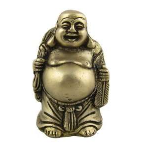 Laughing Buddha Religious Statue Brass Figurines
