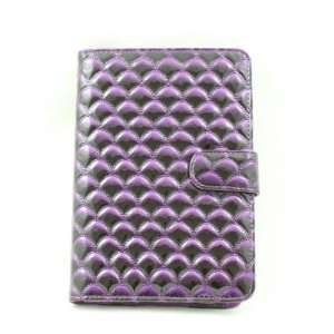  Cuffu Luxious Design Wave Purple Leather Case for Galaxy 
