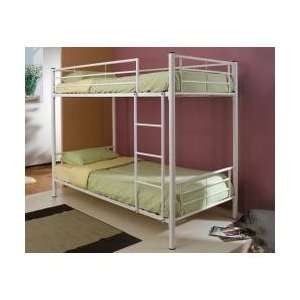  Bunk Bed   Twin / Twin Size Bunk Bed in White   Coaster 