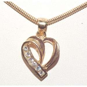  10k Gold Heart Pendant with Cz Jewelry