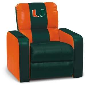  DreamSeat University of Miami NCAA Leather Recliner 