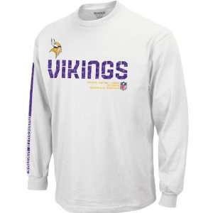 Reebok Minnesota Vikings Mens Sideline Tacon Long Sleeve T Shirt 