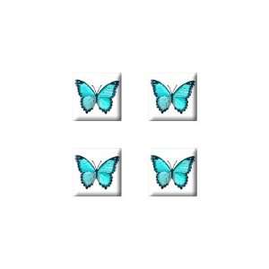  Butterfly   Set of 4 Badge Stickers Electronics