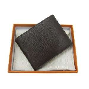  Hermes Men Wallet Genuine Leather Dark Brown Everything 