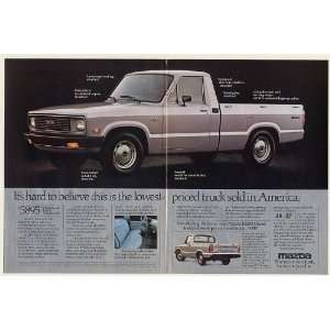 Mazda B2000 Sundowner Lowest Priced Truck Sold in America Double Page 