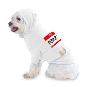  my name is BENNETT Hooded (Hoody) T Shirt with pocket for your Dog 