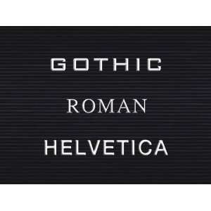  Best Rite 96G R2 Letter Set 3/4 Gothic