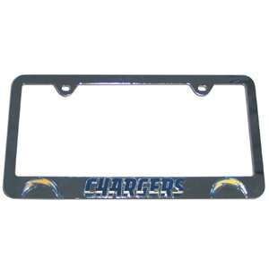  Steel fram license plate with San Diego Chargers logo 