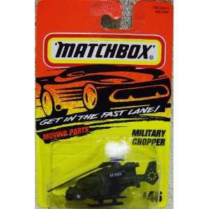  1996 Matchbox #46 Military Chopper Helicopter 1/64 Scale 