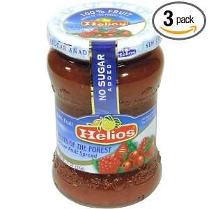 Helios Forests Fruits Spread, No Sugar Added, 11 Ounce Glass Jar (Pack 