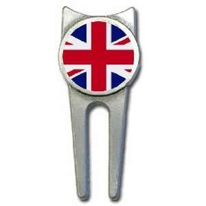  Great Britain flag golf divot tool 